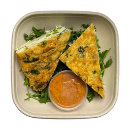 Cheddar, Broccoli & Pea Frittata (Veggie)