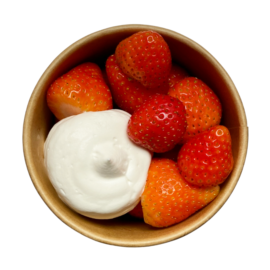 Strawberries & Whipped Oat Cream