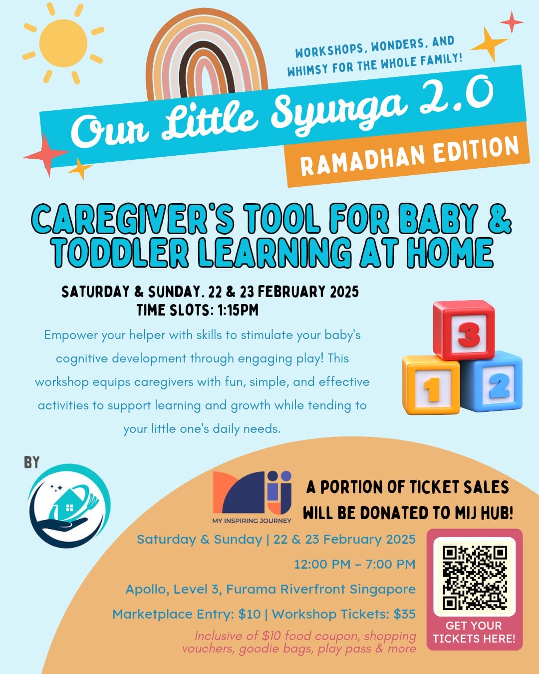 OUR LITTLE SYURGA 2.0 | WORKSHOP: CAREGIVER’S TOOL FOR BABY & TODDLER LEARNING AT HOME | 22 / 23 FEB 2025, 1.15 PM_0