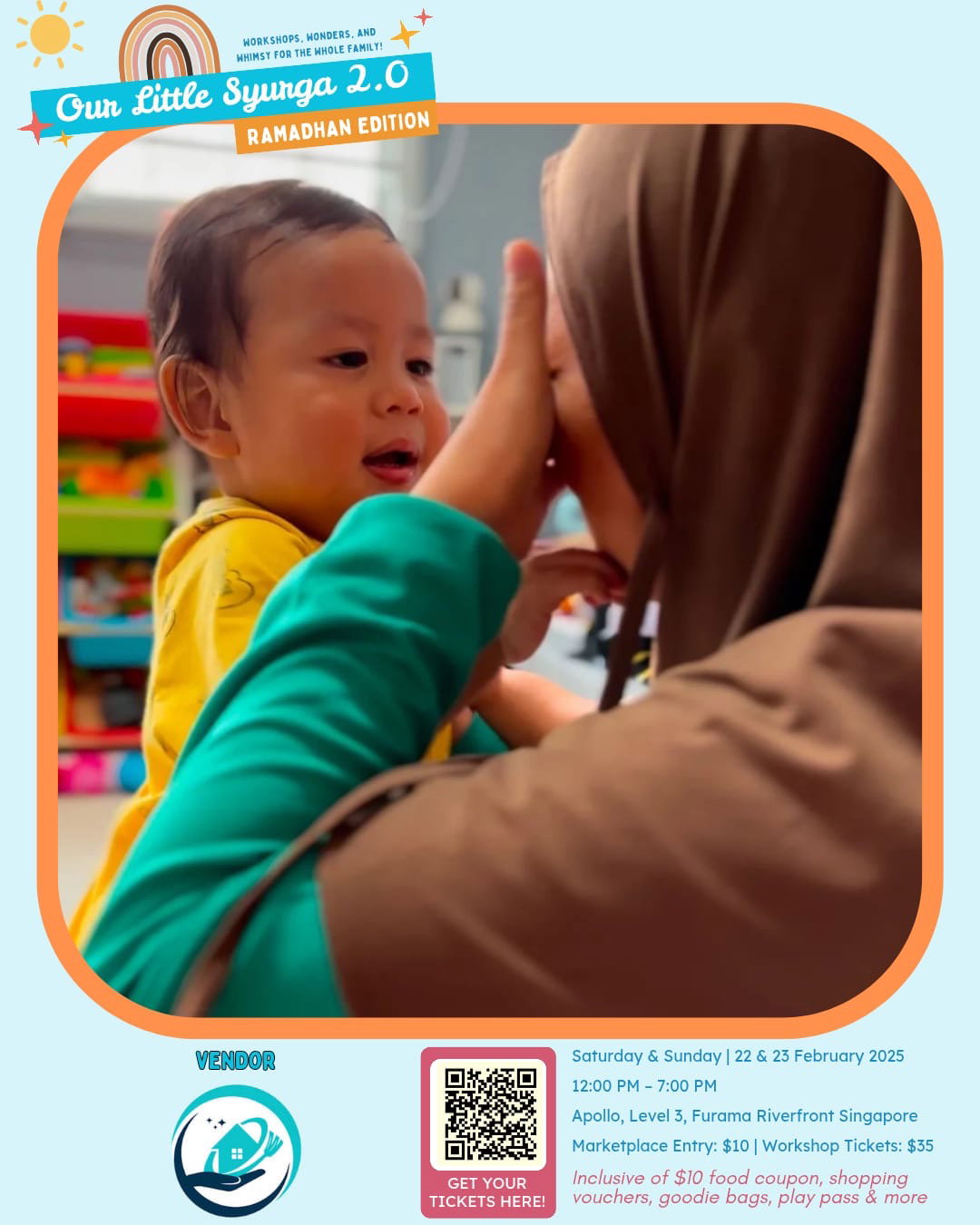 OUR LITTLE SYURGA 2.0 | WORKSHOP: CAREGIVER’S TOOL FOR BABY & TODDLER LEARNING AT HOME | 22 / 23 FEB 2025, 1.15 PM_2