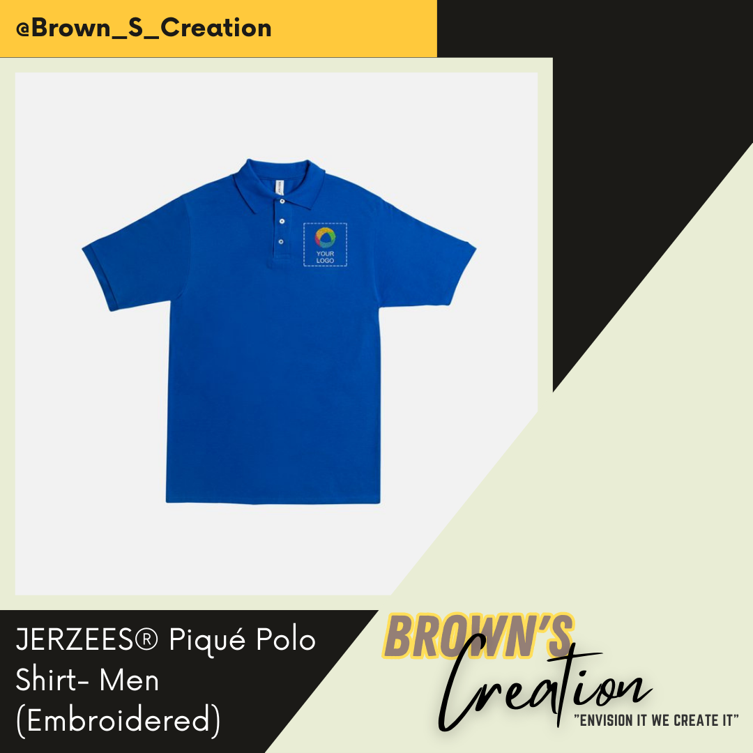 JERZEES Polo Shirts Male & Female -Embroidered_0