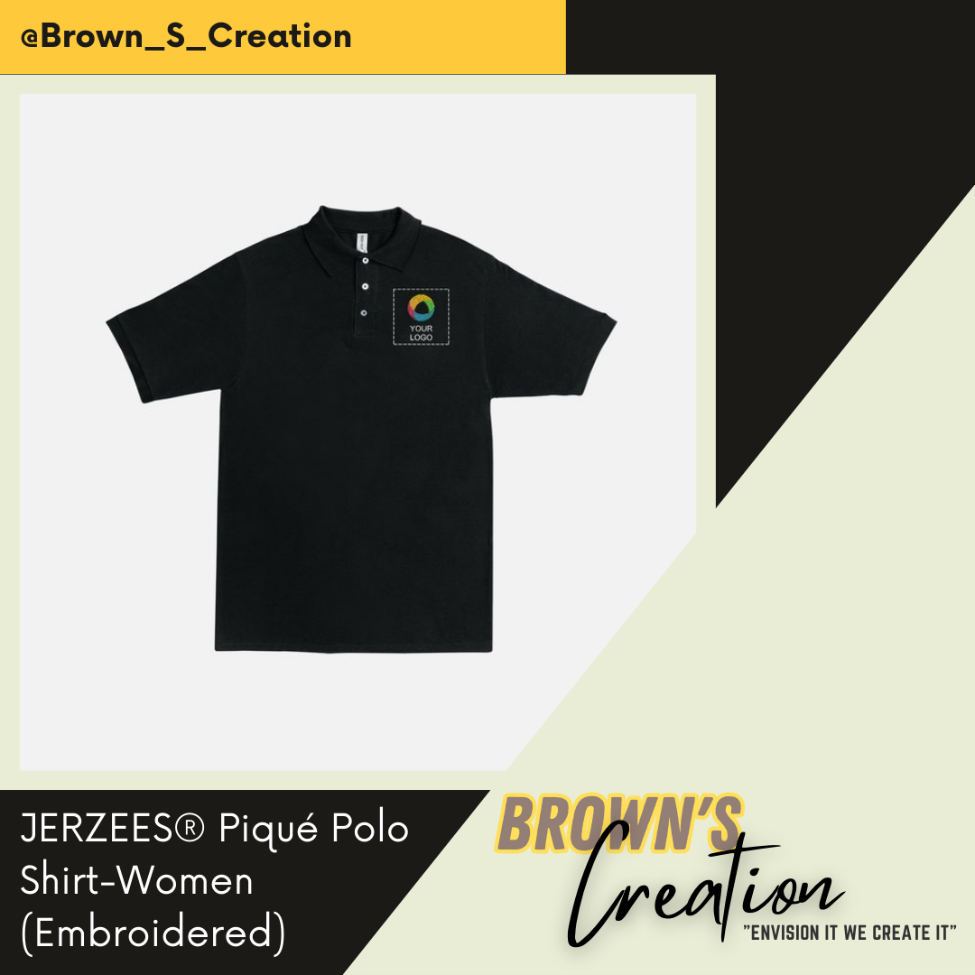 JERZEES Polo Shirts Male & Female -Embroidered_1