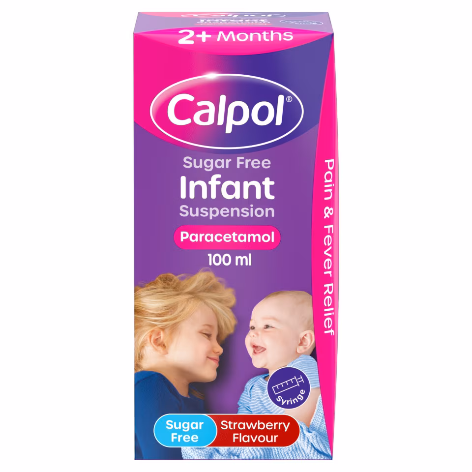 Calpol Infant Sugar-Free Oral Suspension Paracetamol 2+ Months 100ml_0