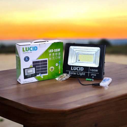 Lucid Solar Flood Light 100W_0
