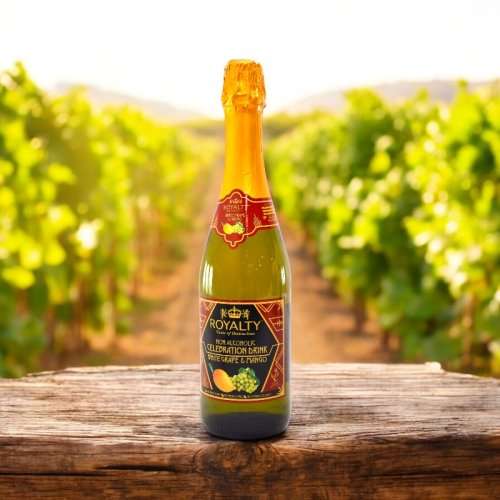 Royalty Non Alcoholic Celebration Drink, White Grape and Mango 750ML