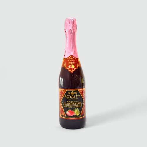 Royalty Non Alcoholic Celebration Drink, White Grape and Strawberry 750ML