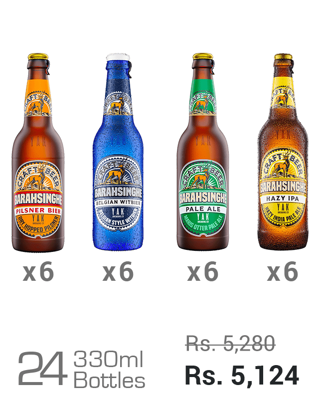 Barahsinghe Craft 330ML Assorted - Pilsner, Belgian, Pale Ale, Hazy IPA (24N)