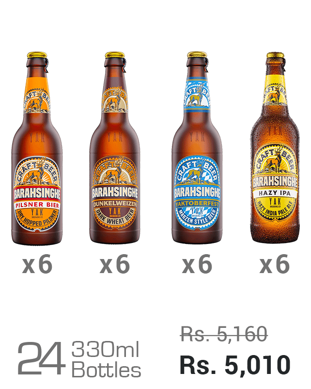 Barahsinghe Craft 330ML Assorted - Pilsner, Dunkelweizen, Yaktoberfest, Hazy IPA_0