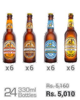 Barahsinghe Craft 330ML Assorted - Pilsner, Dunkelweizen, Yaktoberfest, Hazy IPA