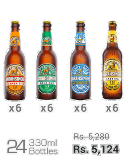 Barahsinghe Craft 330ML Assorted - Pilsner, Pale Ale, Yaktoberfest, Hazy IPA