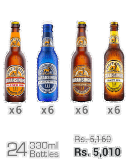 Barahsinghe Craft 330ML Assorted- Pilsner, Belgian, Dunkelweizen, Hazy IPA (24N)