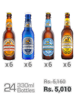Barahsinghe Craft 330ML Assorted- Pilsner, Belgian, Yaktoberfest, Hazy IPA (24N)