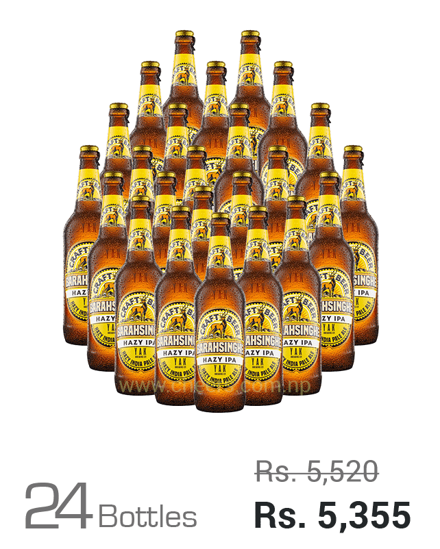 Barahsinghe Craft Hazy IPA 330ML x 24 Bottles
