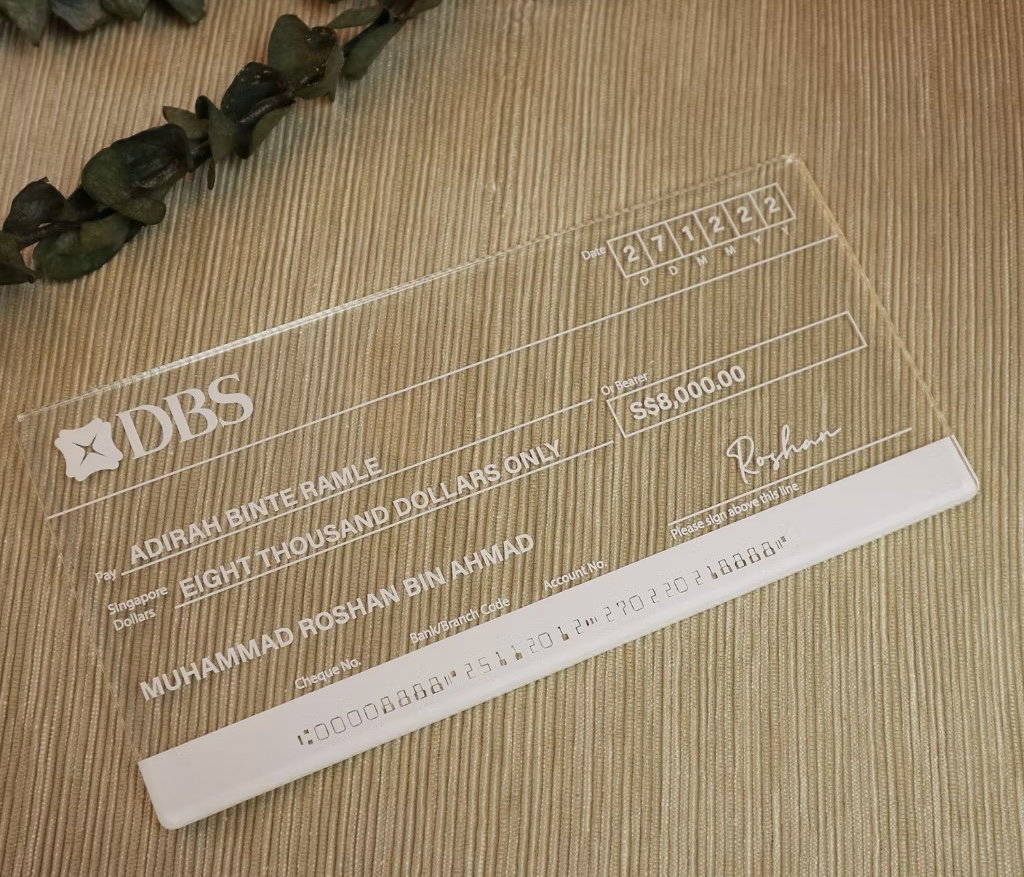 Mock Cheque
