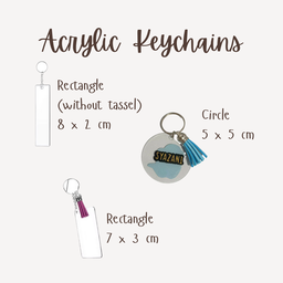 Acrylic Name Keychains
