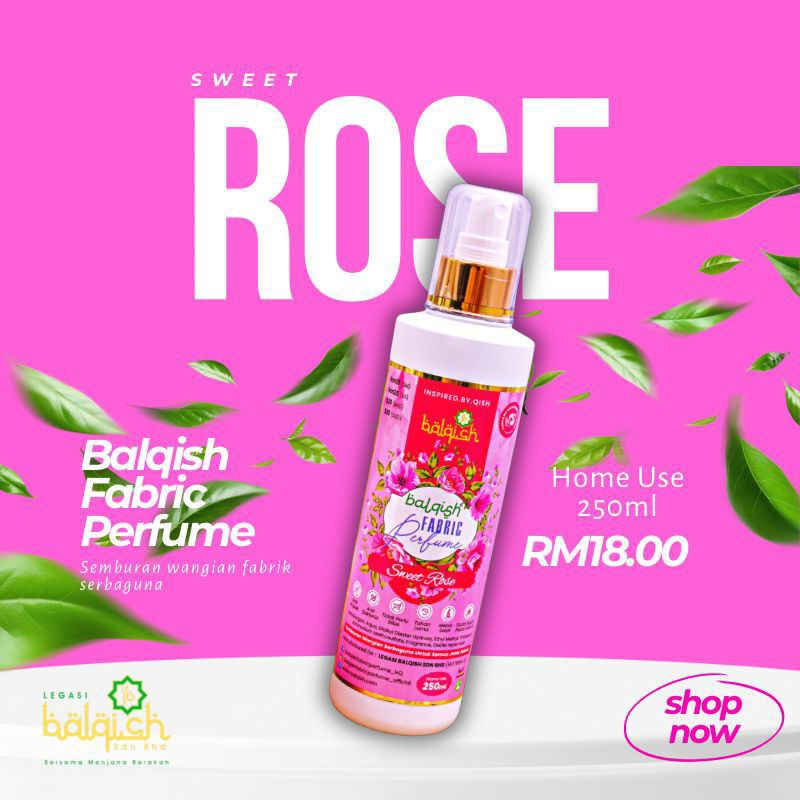 Balqish Fabric Perfume Sweet Rose_0