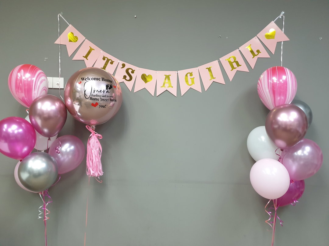 Balloons Decoration - New Born Baby