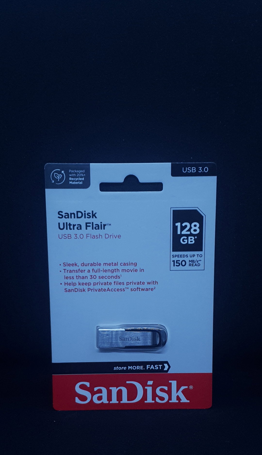 128GB Sandisk Ultra Flair Flashdisk