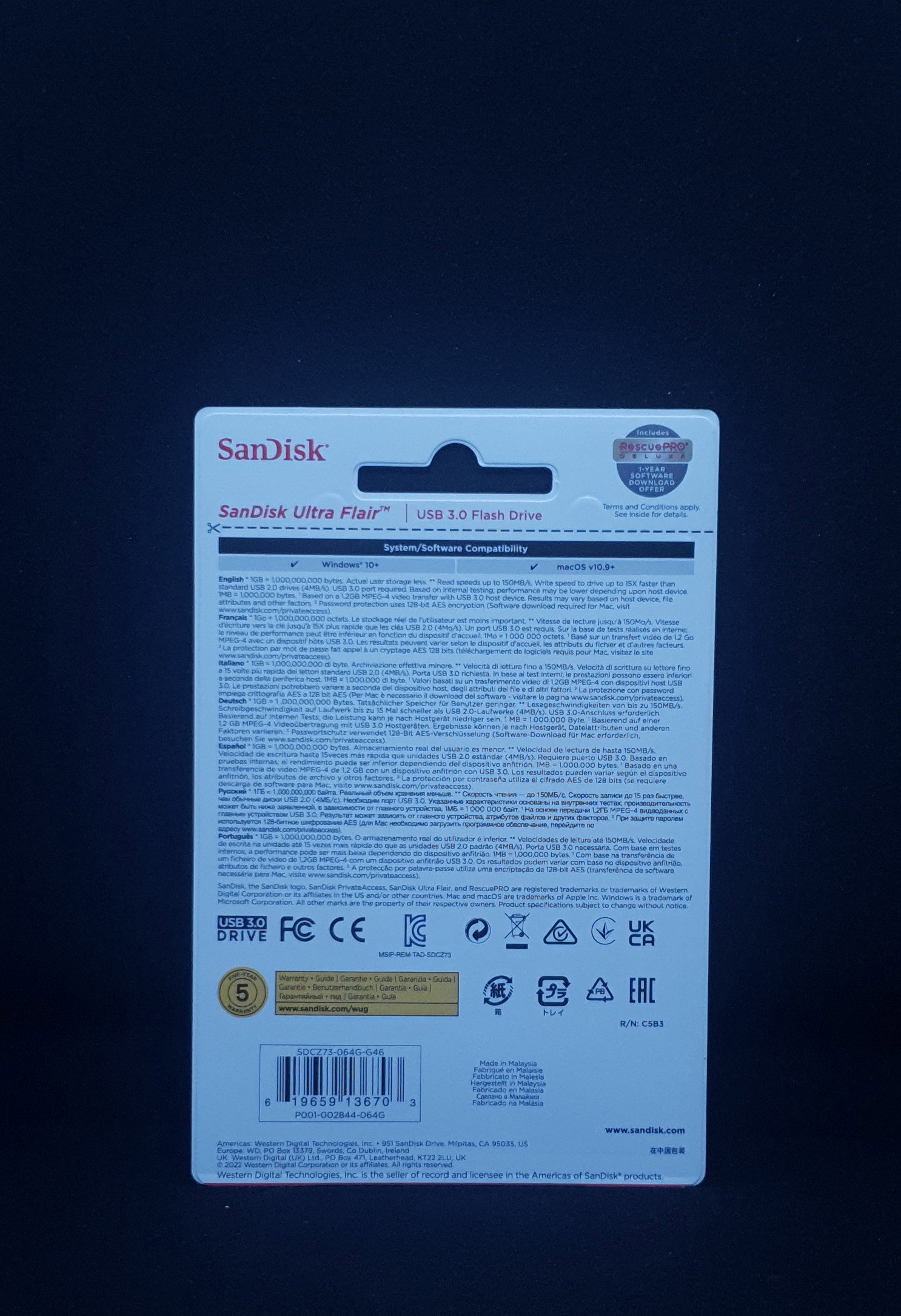 128GB Sandisk Ultra Flair Flashdisk _1