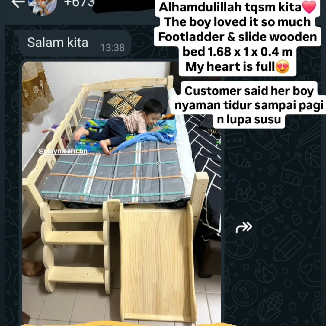 WOODEN BED STAIRS AND SLIDE (PREORDER)_8