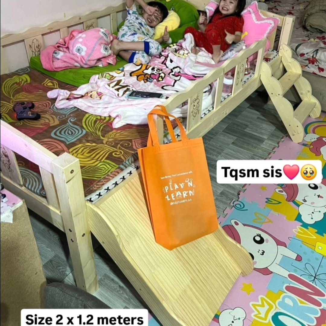 WOODEN BED STAIRS AND SLIDE (PREORDER)_4