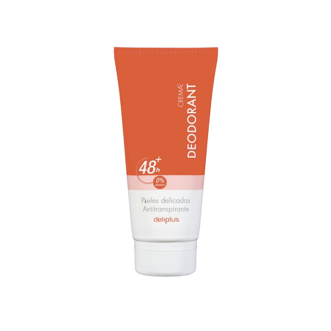 Desodorante en crema piel delicada Deliplus antitranspirante 0% alcohol