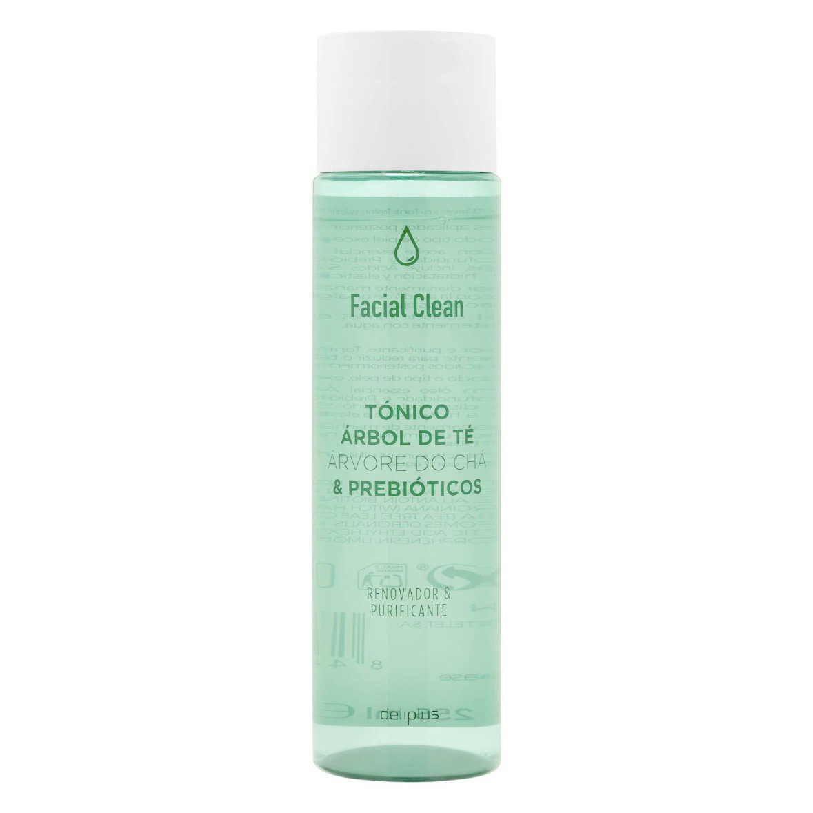 Tonico facial árbol de té y prebióticos Facial Clean Deliplus_0