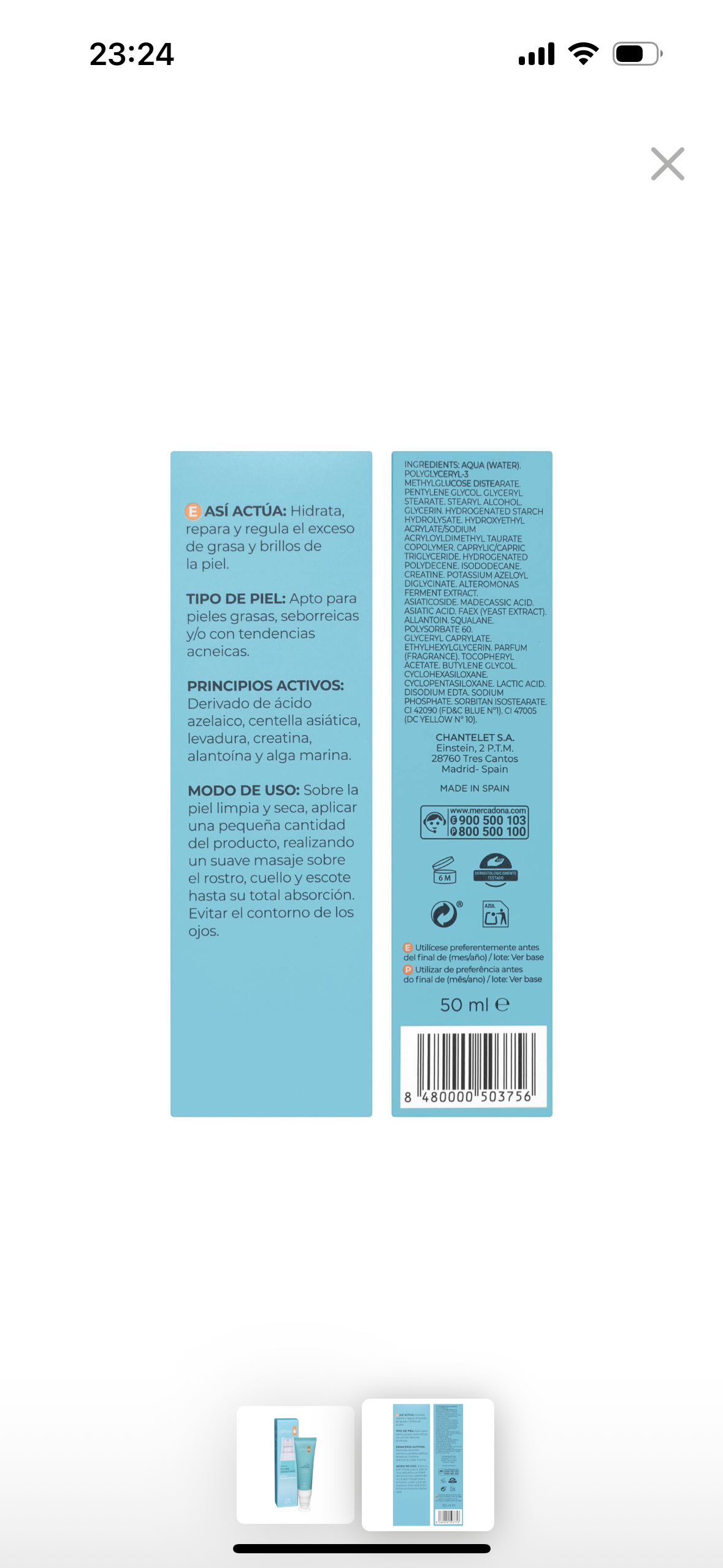 Crema facial fluida hidratante Deliplus_1