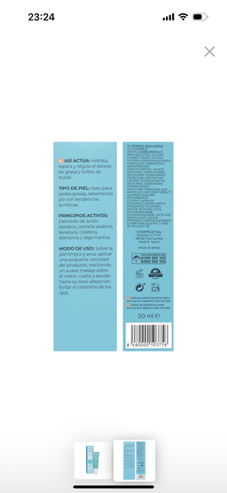Crema facial fluida hidratante Deliplus