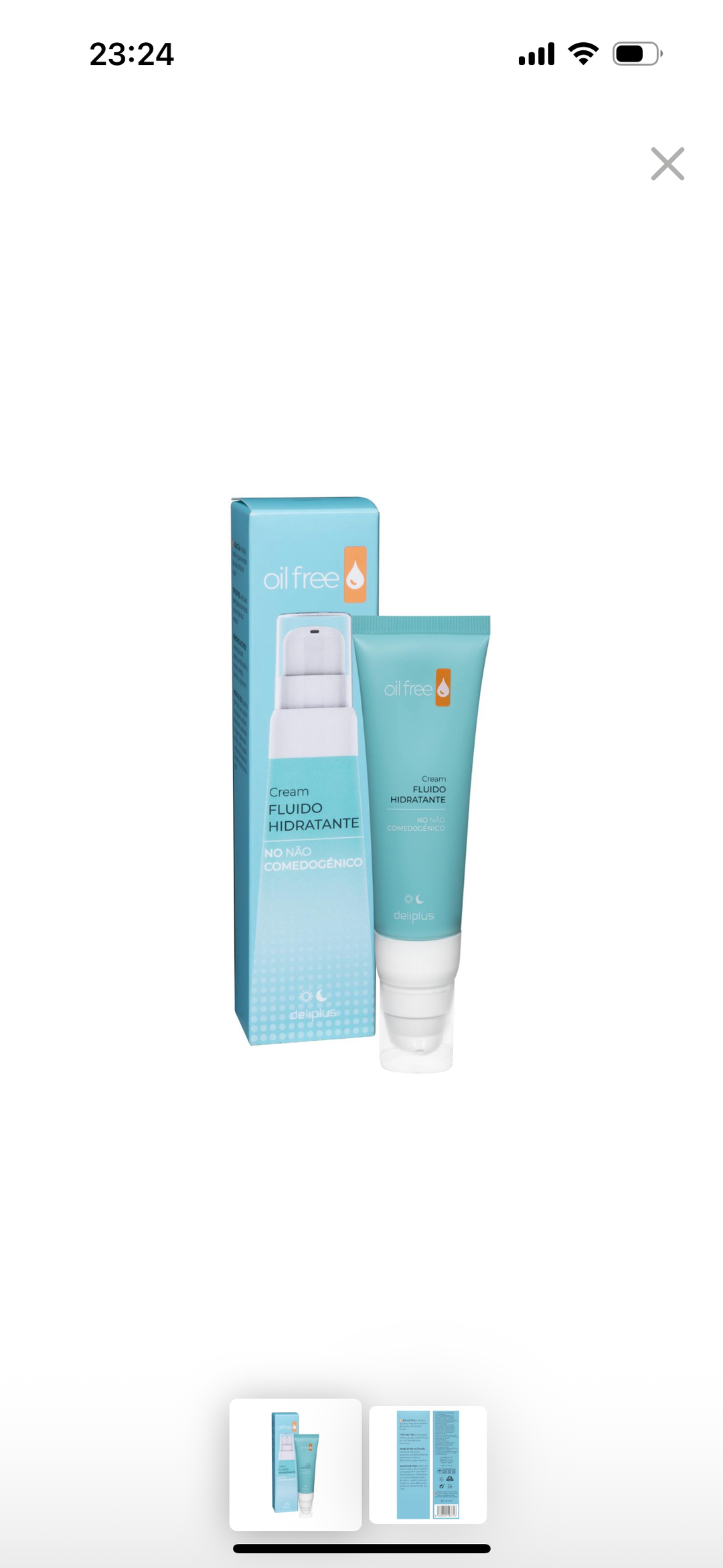 Crema facial fluida hidratante Deliplus