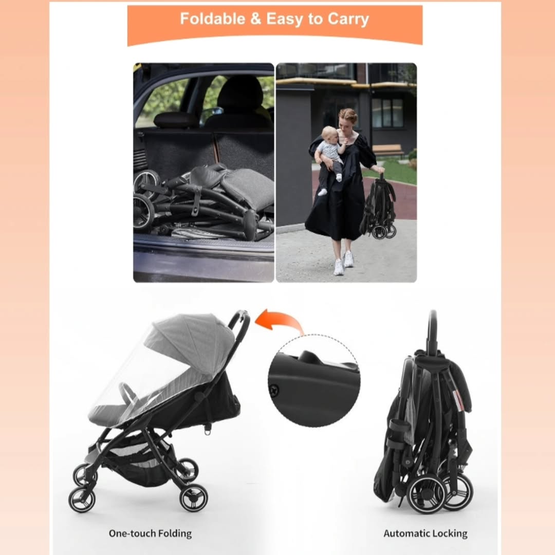 AUTO ONE HAND SELF-FOLDING STROLLER _3