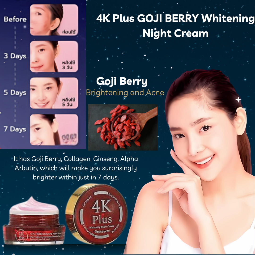  4K Plus 5X Whitening Night Cream Goji Berry_2