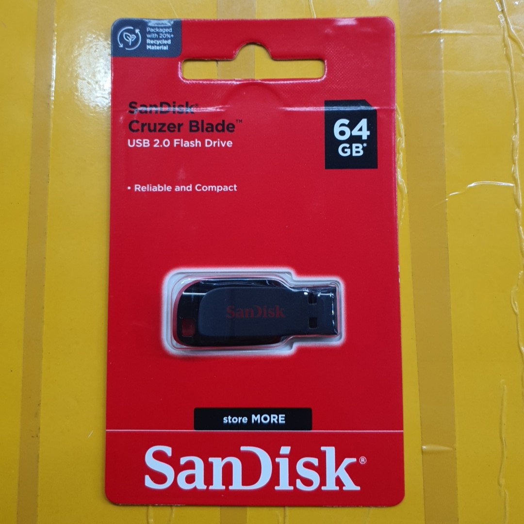 64GB Sandisk Cruzer Blade Flashdisk _0