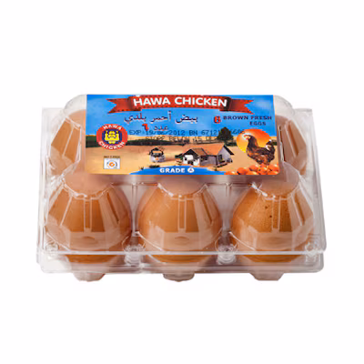 HAWA CHICKEN EGG RED 6 PCS