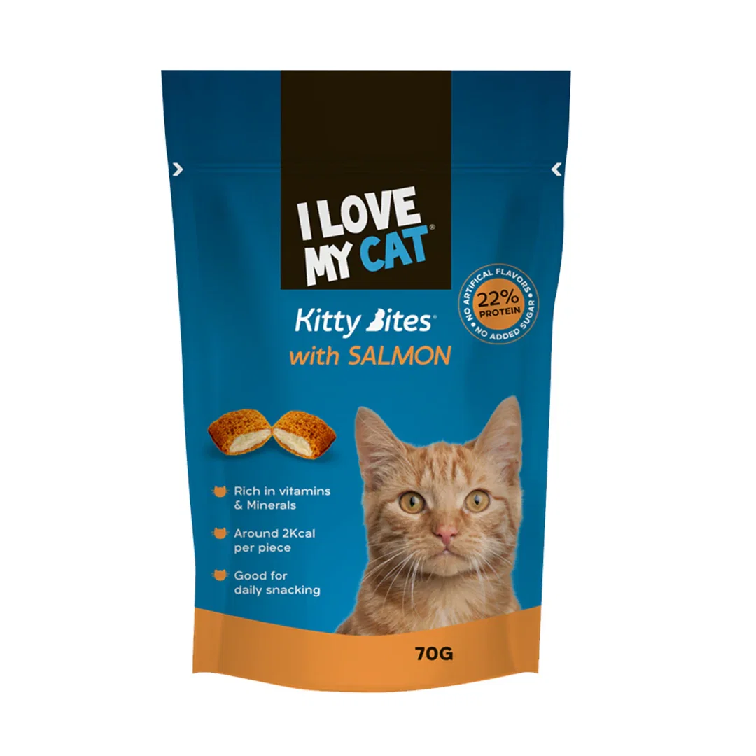 I LOVE MY CAT KITTY BITES WITH SALMON 70G_0