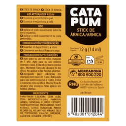 Stick de árnica Cata Pum para golpes Deliplus