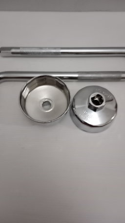 oil filter wrench cup and rod  L extension