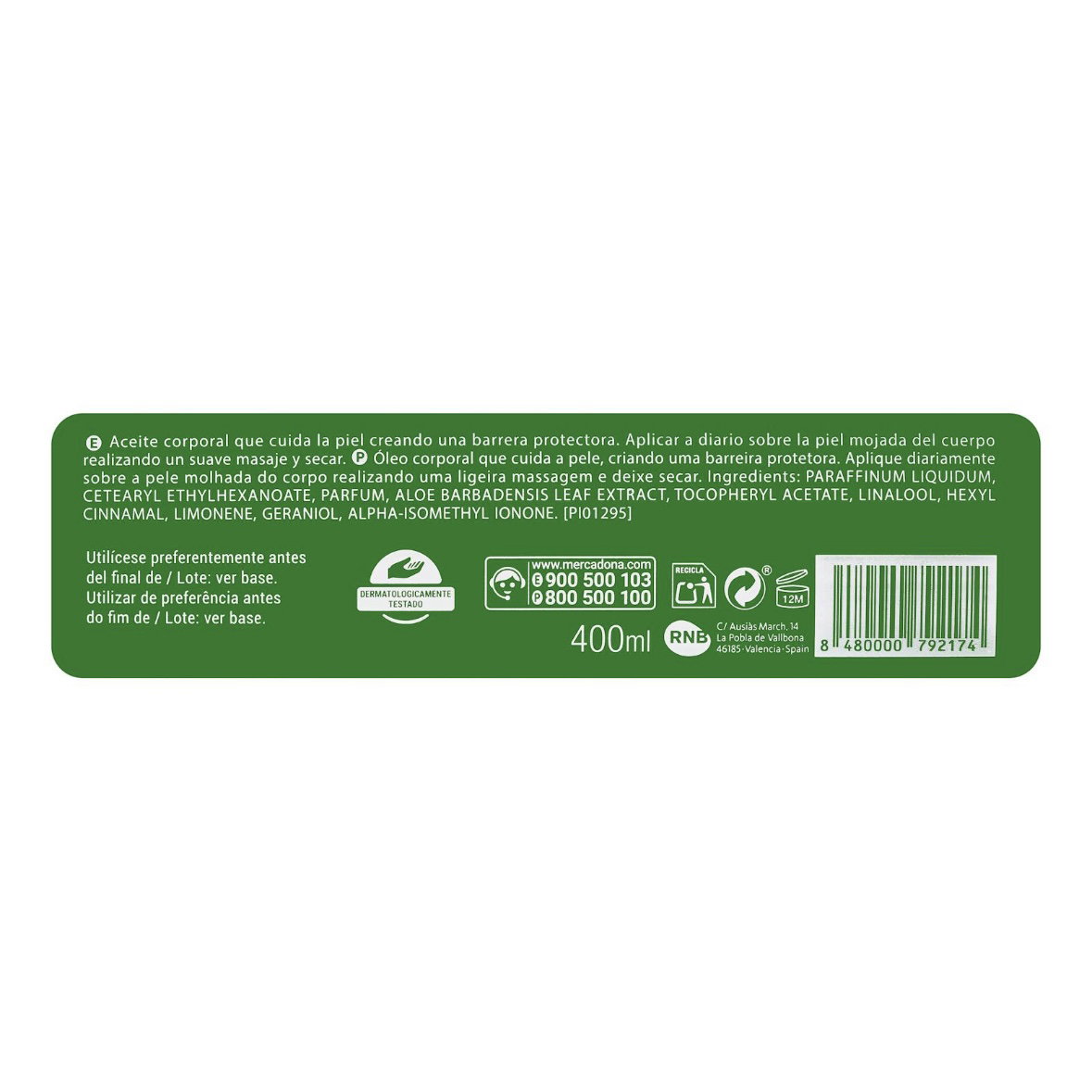 Aceite corporal aloe vera Deliplus_1