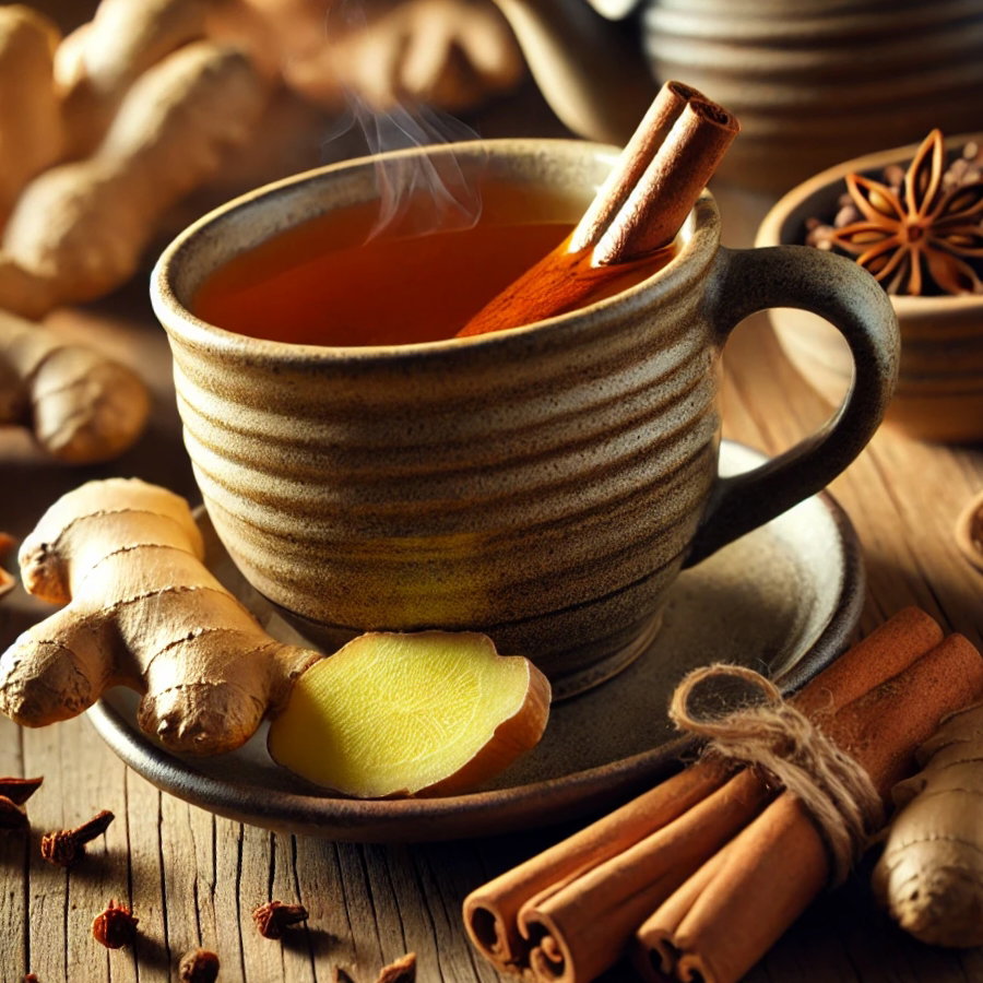 YUMMY TEA: ginger, cinnamon and crove