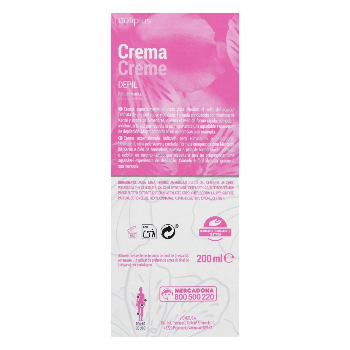 Crema depilatoria Deliplus_1