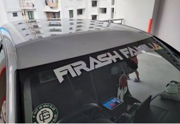 Custom Sunshade Banner for Car/Van with Installation*