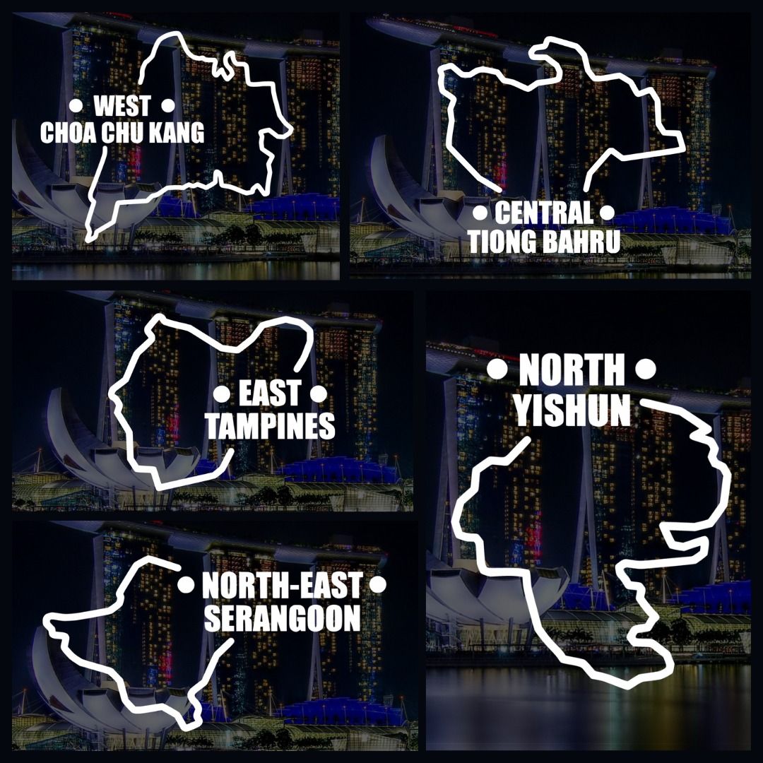 Singapore Regional Car Map Decals _0