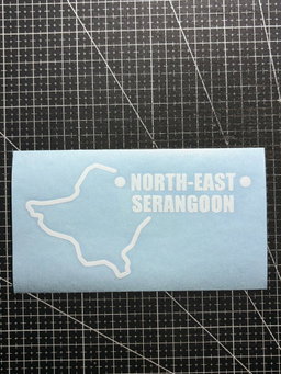 Singapore Regional Car Map Decals 