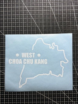 Singapore Regional Car Map Decals 