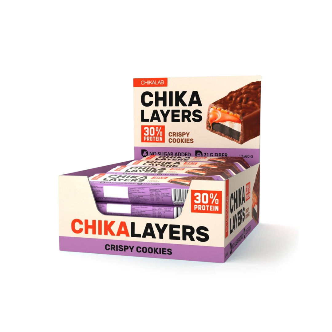 CL Chikalayers bar with filling Crispy Cookies, 60 g