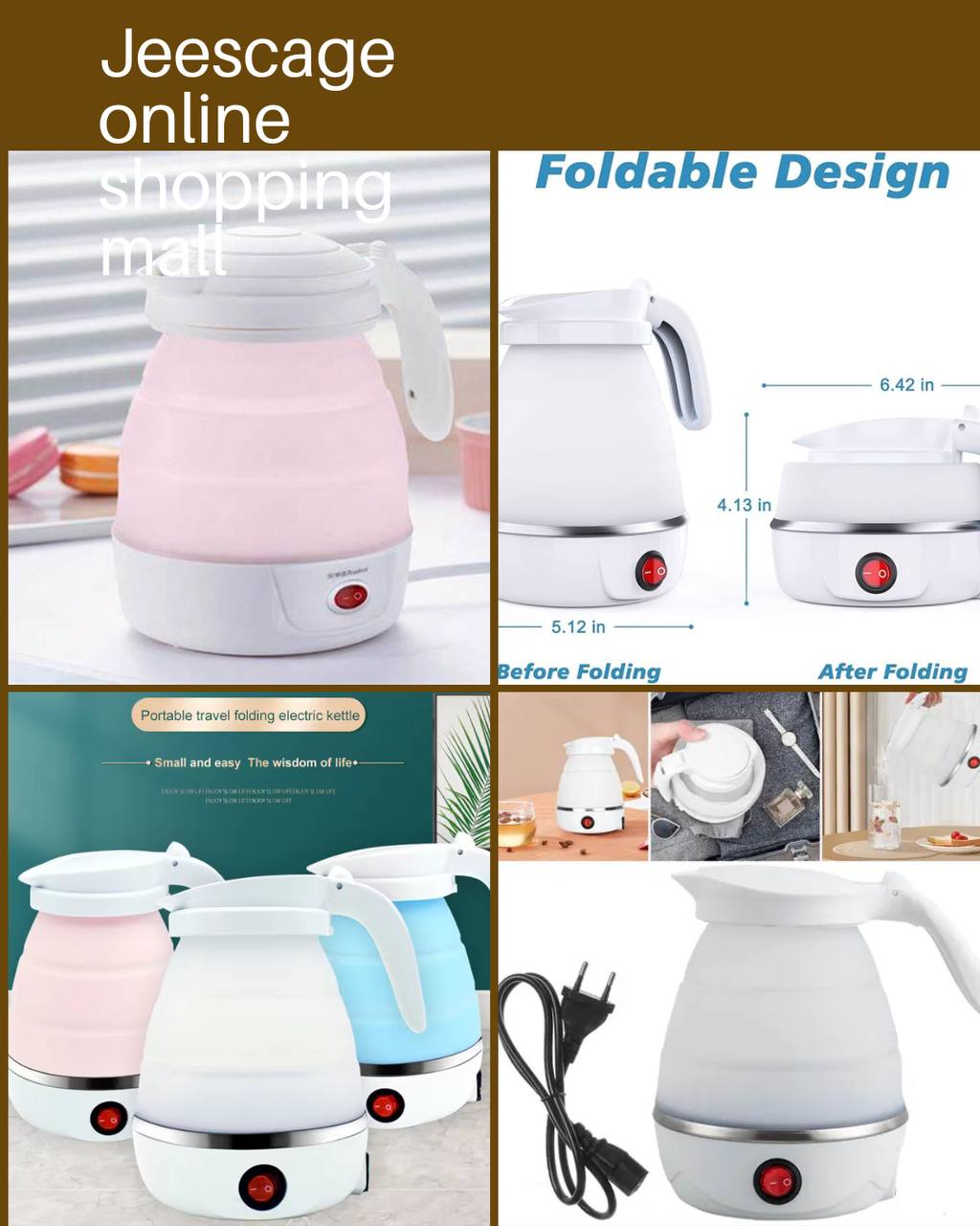 Silicone Water Kettle Mini Folding_2