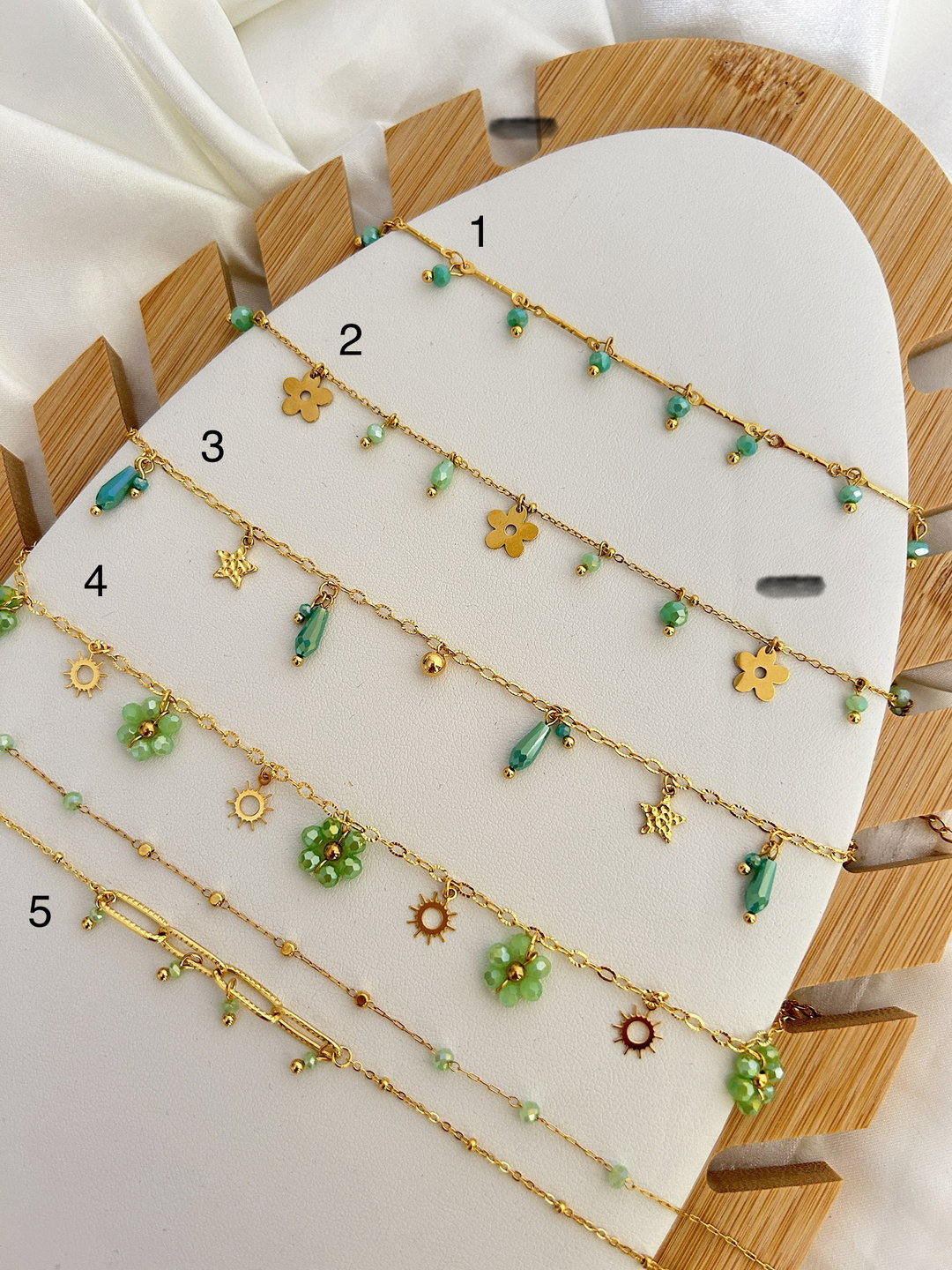Jade Green Anklets 
