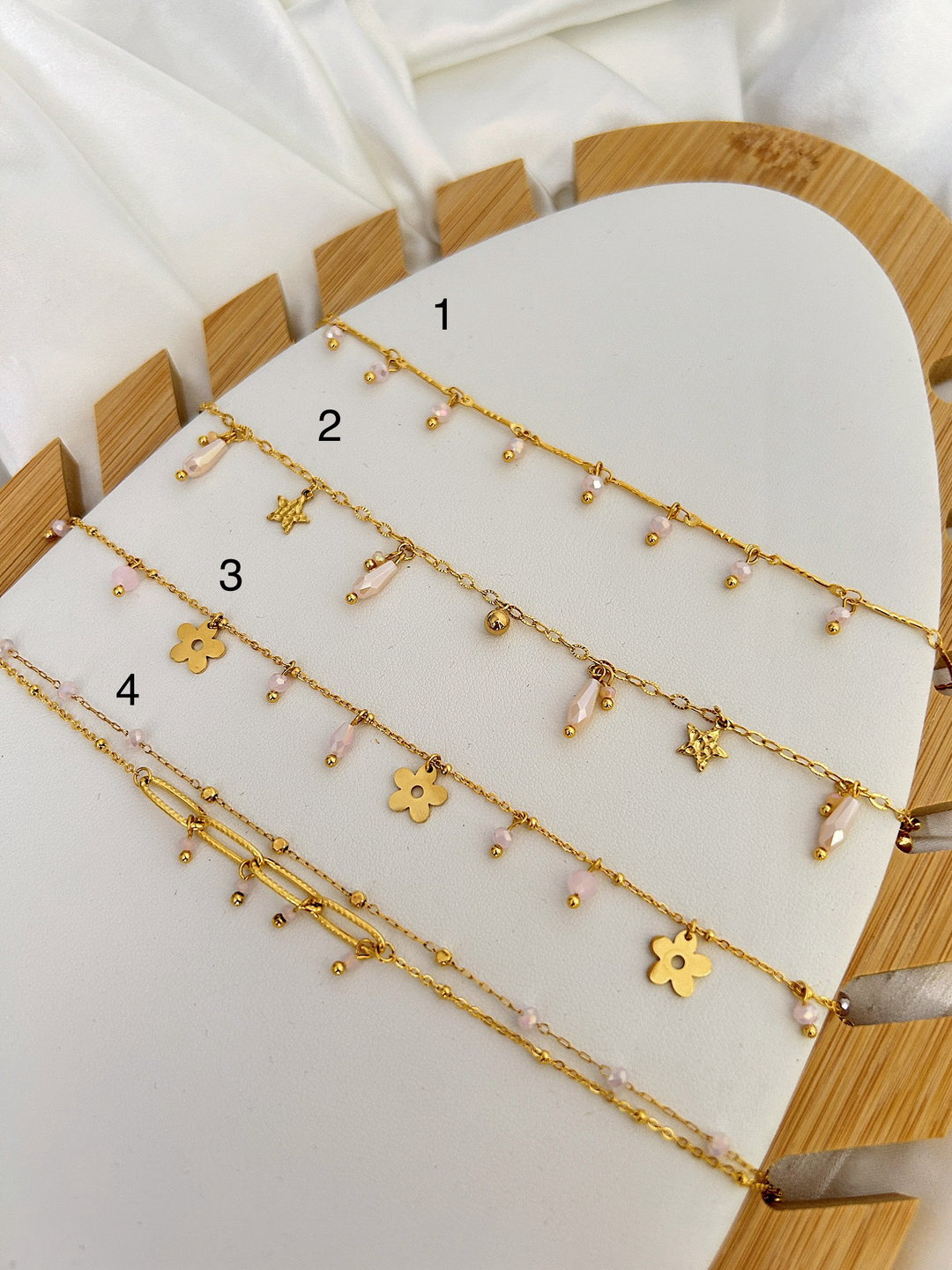 Rose Quartz Anklets 