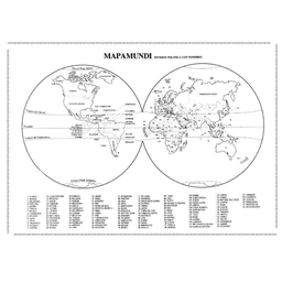 Mapa Mundi (esquema) 