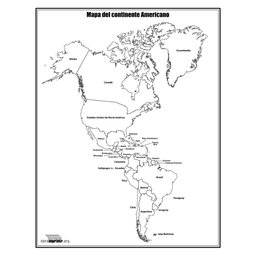 Mapa America (esquema)  